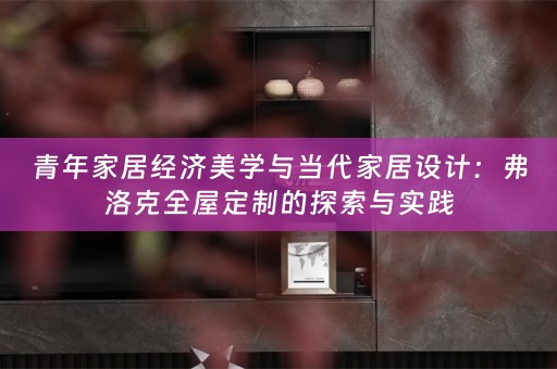 青年家居经济美学与当代家居设计：弗洛克的探索与实践