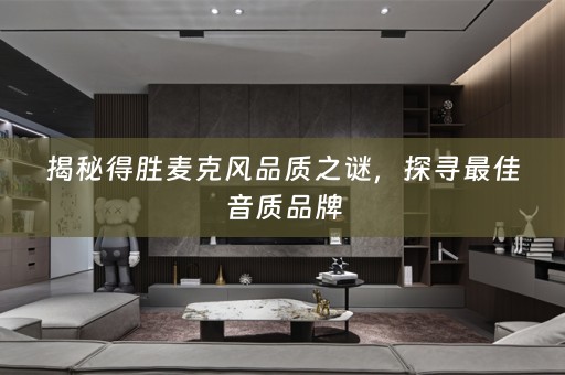 揭秘得胜麦克风品质之谜，探寻最佳音质品牌