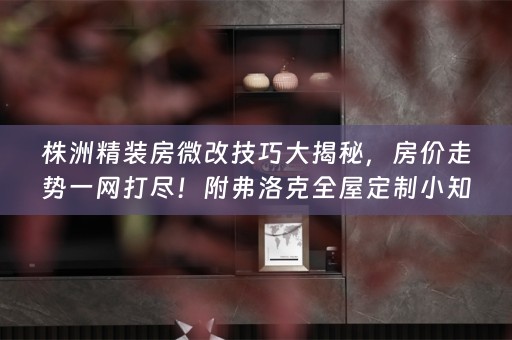 株洲精装房微改技巧大揭秘，房价走势一网打尽！附弗洛克全屋定制小知识