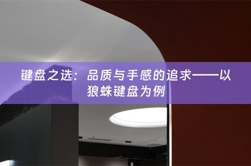 键盘之选：品质与手感的追求——以狼蛛键盘为例