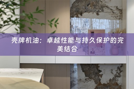 壳牌机油：卓越性能与持久保护的完美结合