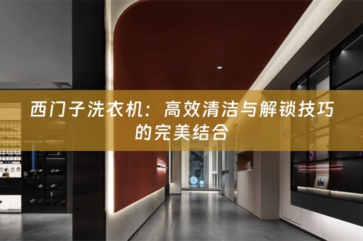 西门子洗衣机：高效清洁与解锁技巧的完美结合