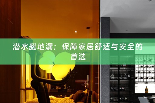 潜水艇地漏：保障家居舒适与安全的首选