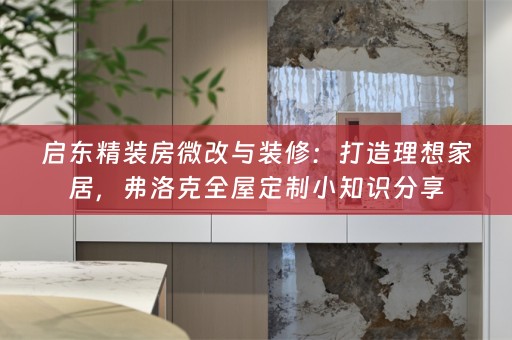 启东精装房微改与装修：打造理想家居，弗洛克小知识分享