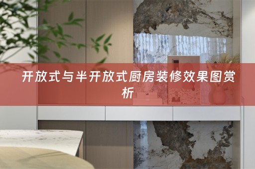 开放式与半开放式厨房装修效果图赏析