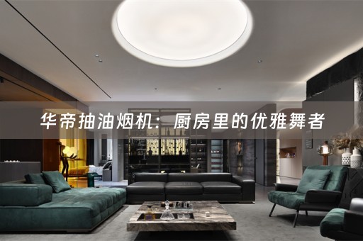 华帝抽油烟机：厨房里的优雅舞者