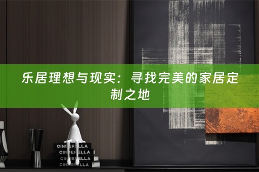 乐居理想与现实：寻找完美的家居定制之地