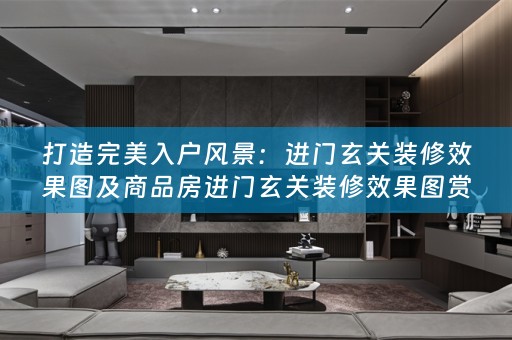 打造完美入户风景：进门玄关装修效果图及商品房进门玄关装修效果图赏析