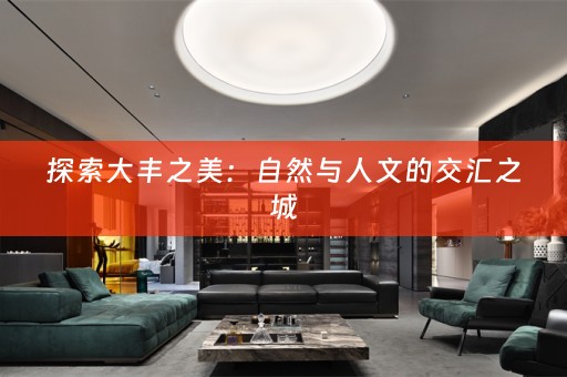 探索大丰之美：自然与人文的交汇之城