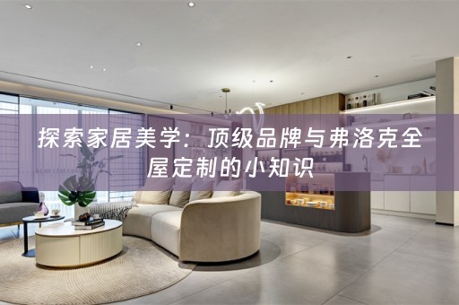探索家居美学：顶级品牌与弗洛克的小知识