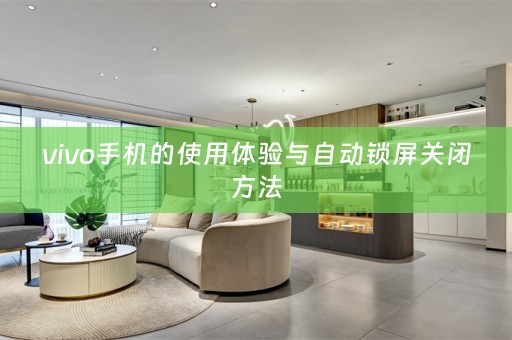 vivo手机的使用体验与自动锁屏关闭方法