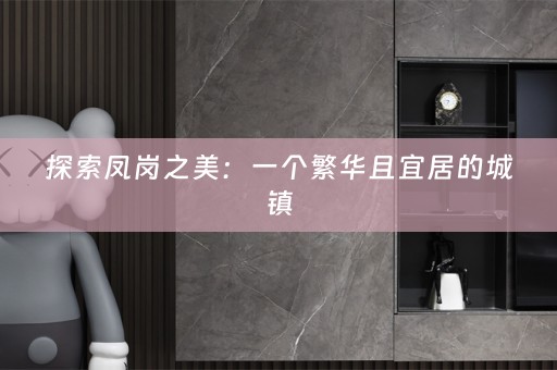 探索凤岗之美：一个繁华且宜居的城镇