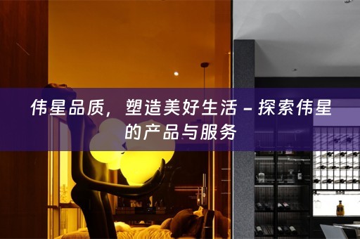 伟星品质，塑造美好生活 - 探索伟星的产品与服务