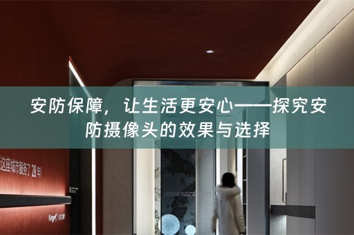 安防保障，让生活更安心——探究安防摄像头的效果与选择