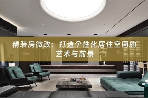精装房微改：打造个性化居住空间的艺术与前景