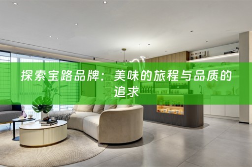 探索宝路品牌：美味的旅程与品质的追求