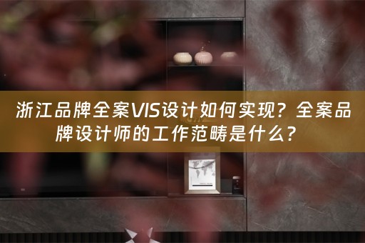 浙江品牌全案VIS设计如何实现？全案品牌设计师的工作范畴是什么？ 