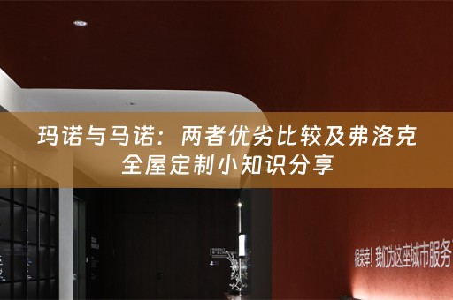 玛诺与马诺：两者优劣比较及弗洛克小知识分享