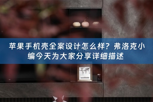 苹果手机壳全案设计怎么样？弗洛克小编今天为大家分享详细描述 