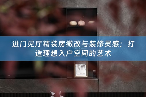 进门见厅精装房微改与装修灵感：打造理想入户空间的艺术