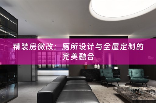 精装房微改：厕所设计与的完美融合