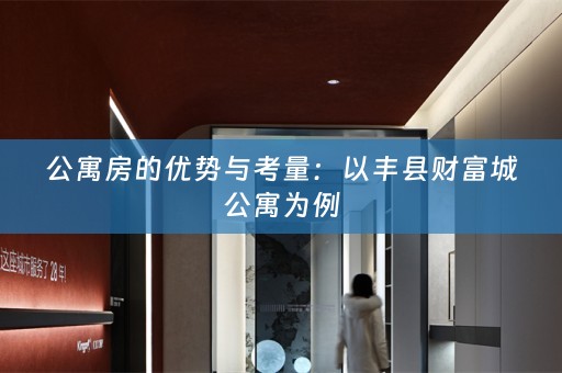 公寓房的优势与考量：以丰县财富城公寓为例