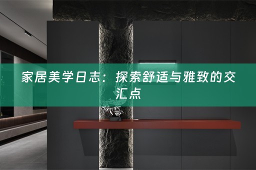 家居美学日志：探索舒适与雅致的交汇点