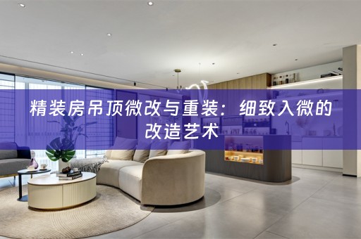 精装房吊顶微改与重装：细致入微的改造艺术