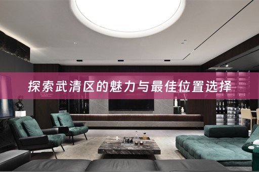 探索武清区的魅力与最佳位置选择