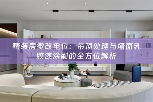 精装房微改电位：吊顶处理与墙面乳胶漆涂刷的全方位解析