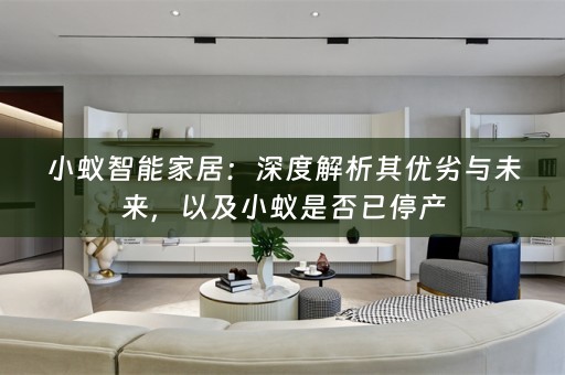 小蚁智能家居：深度解析其优劣与未来，以及小蚁是否已停产