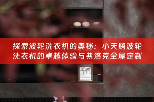 探索波轮洗衣机的奥秘：小天鹅波轮洗衣机的卓越体验与弗洛克的小知识分享