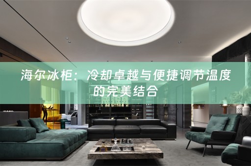 海尔冰柜：冷却卓越与便捷调节温度的完美结合