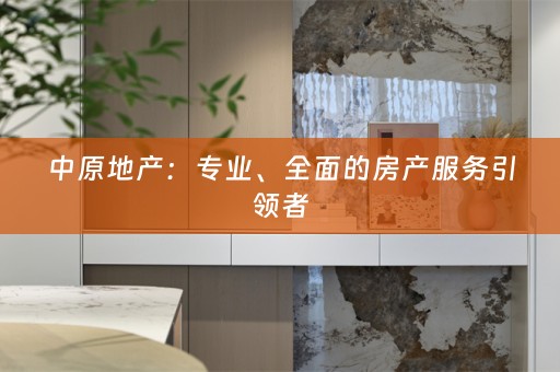 中原地产：专业、全面的房产服务引领者