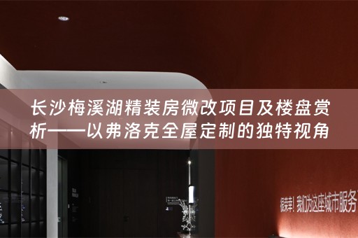 长沙梅溪湖精装房微改项目及楼盘赏析——以弗洛克的独特视角