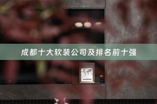成都十大公司及排名前十强