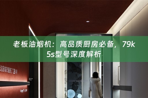 老板油烟机：高品质厨房必备，79k5s型号深度解析