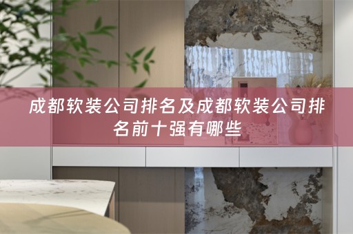 成都公司排名前十强有哪些