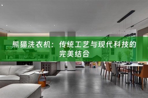 熊猫洗衣机：传统工艺与现代科技的完美结合