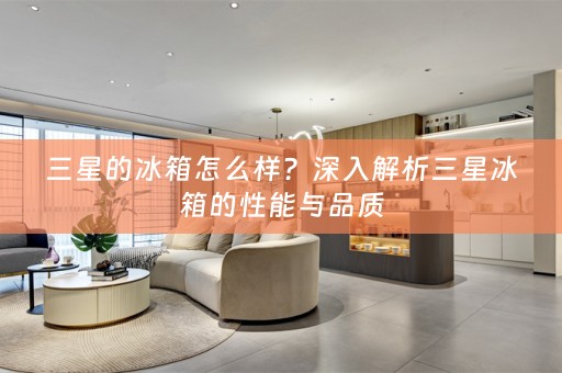 三星的冰箱怎么样？深入解析三星冰箱的性能与品质