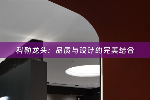 科勒龙头：品质与设计的完美结合
