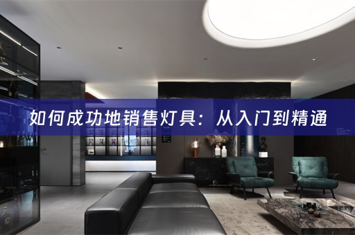 如何成功地销售灯具：从入门到精通