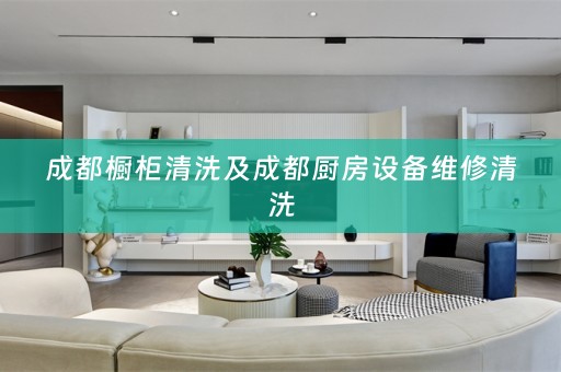 成都橱柜清洗及成都厨房设备维修清洗