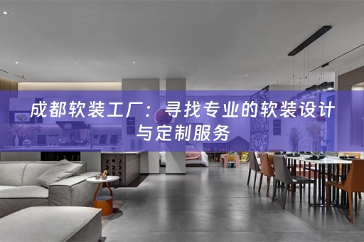 成都设计与定制服务