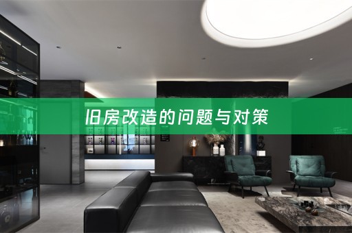 旧房改造的问题与对策