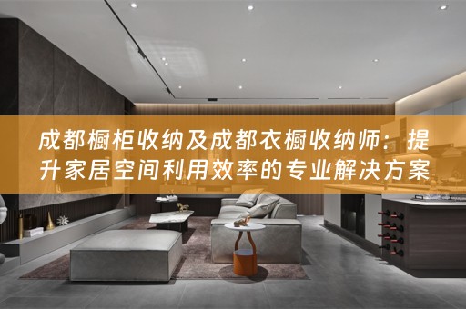 成都橱柜收纳及成都衣橱收纳师：提升家居空间利用效率的专业解决方案
