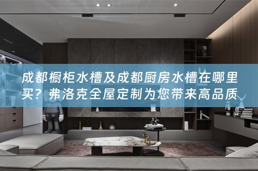 成都橱柜水槽及成都厨房水槽在哪里买？弗洛克为您带来高品质选择