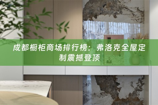成都橱柜商场排行榜：弗洛克震撼登顶