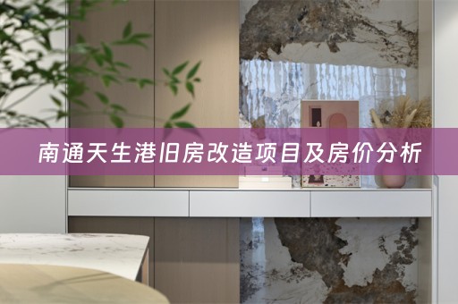南通天生港旧房改造项目及房价分析