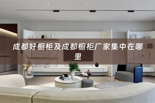 成都好橱柜及成都橱柜厂家集中在哪里